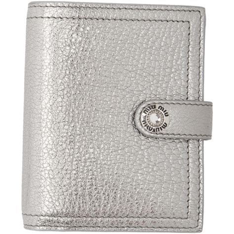 silver MIU MIU Women Wallet 